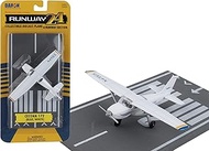 Runway24 RW065 Cessna 172 2000 Skyhawk White Blue 1:87 Scale Diecast with Runway