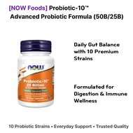 NOW Foods Probiotic-10™ – High-Potency Probiotics (50B / 25B)