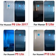 For Huawei P9 Lite/P10 Lite/P8 Lite 2017/Honor 8 Lite Back Cover Glass Rear Housing Battery Door Replacement with Camera Lens Adhesive Sticker