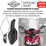 Magazi Hyper GP Mirror For SH / Exciter / Winner X / MT-03 / Z400 / CB300R / Duke 390 Wide Angle Whi
