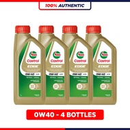 (4 BOTTLE) CASTROL EDGE 0W40 SP A3B4 Fully Synthetic Engine Oil (1Lx4)