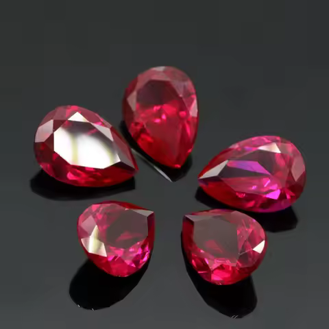 Luxury Unheated 15.0 Cts Natural Mined 13x18mm Sri-Lanka Garnet Ruby Pigeon Red Pear Cut VVS Loose G
