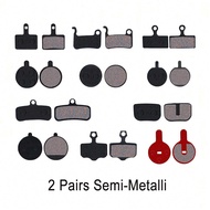 2 Pairs (4 Pcs) MTB Bicycle Hydraulic Disc Brake Pads For SHIMANO SRAM AVID HAYES Cycling Bike Part 