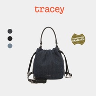 Tracey Denim Drawstring Bucket Bag