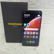hp Xiaomi Pocophone F1 6/128GB fullset Ori - blue snapdragon 845