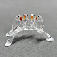 絕版 施華洛世奇 愛情小鳥 水晶擺設 Swarovski LoveBirds Crystal #199123