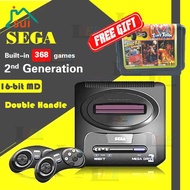 Sega MD2 TV Video Game Console Seda Megadrive 16-bit 368 in 1 Retro Vintage TV Game tape Console Old