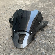 ชิวหน้าPCX160 ทรงFZ ดีไซน์ทรงเวอร์ชั่นใหม่ (ชิวแต่งแบบ2ฐานคาร์บอน สกีนHonda) ปี2021-2024  ชิวแต่งpcx