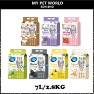 Snappy Tom Premium Tofu Clumping Flushable Cat Litter 7L (2.8KG) Pasir Kucing