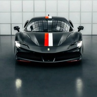 Ferrari 296 GTB GTS Modified Accessories Hood Car Stickers Sports Decorative Parallel Line Garland