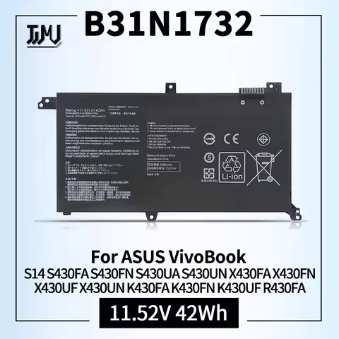 B31N1732 Battery Replacement for ASUS VivoBook S14 S430FA S430FN S430UA S430UN X430FA X430FN X430UF 