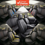 Seats Seat Covers 4Pcs Sporty Leather Front Seating Pad