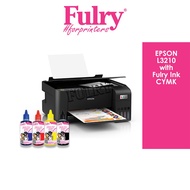 Epson L3210 Printer with Fulry Ink CMYK