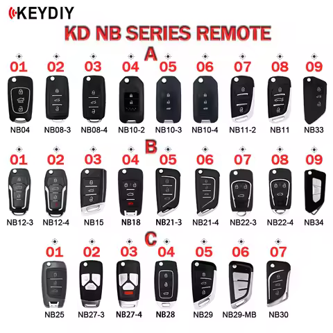 5pcs KEYDIY KD Multi-functional NB04 NB08 NB10 NB11 NB12 NB15 NB18 NB21 NB22 NB25 NB27 NB28 NB29 NB3