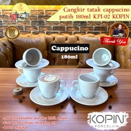 KOPIN cup set 6 Pairs White 180ml KPI-02 / coffee latte Cappuccino porcelain cup and saucer
