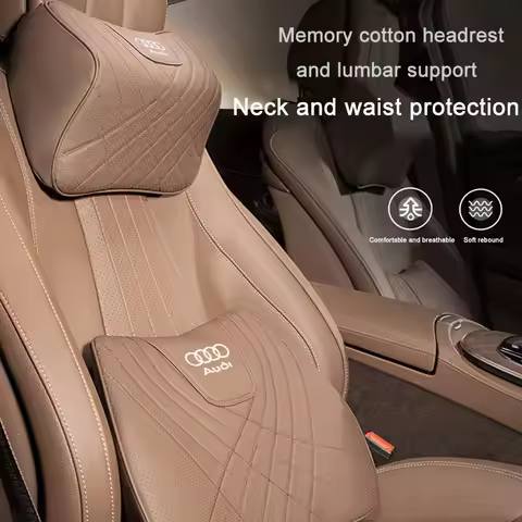 Audi A3 8l A1 Q5 TT mk2 A5 A4 B7 B8 B5 A6 C7 C6 Q7 Q3 RS3 5D design memory cotton car leather headre