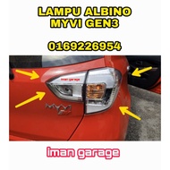 Albino Myvi Gen 2/Myvi Gen3 Albino /Albino Lamp Gen3/Lampu Albino Myvi