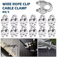 3/5/10Pcs U Type M3 M3/5 Stainless steel Cable Clamps - Durable, Adjustable - U-Shaped Fixing Clip -