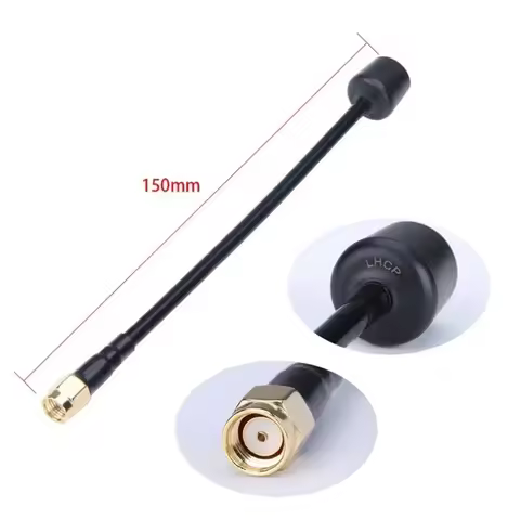 IFlight Albatross 5.8GHz 3Dbi 5000-6000MHz 150mm RHCP / LHCP RP-SMA / SMA FPV Antenna for RC FPV Dro