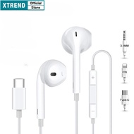 Original Earphone with Microphone Lightning/Type-c Interface for iPhone 16 15 14 13 12 11 X 7 8 6 Pl