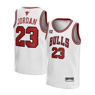 [ORIGINAL] Jordan Bulls Jersey #23 WHITE - Basketball Swingman T-Shirt Tshirt Top Custom Costume