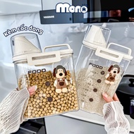 HOME OI Cereal Storage Container with Moisture-Proof Sealed Lid, Dry Food Cereal Container with Meas