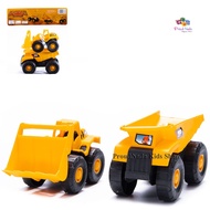 ProudNada Toys Children's 2 Construction Vehicles Loader Dump Truck Backhoe SUPER ENGINEERING VEHICL
