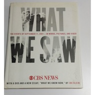 (Preloved Hardcover Book) What We Saw: The Events of September 11, 2001, in Words, Pictures, and Vid
