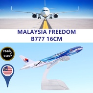 🛩🛩Malaysia Airlines🛩🛩16cm MAS Freedom B777  Miniatur Resin Penumpang Kargo Pesawat Kapal Terbang Mod