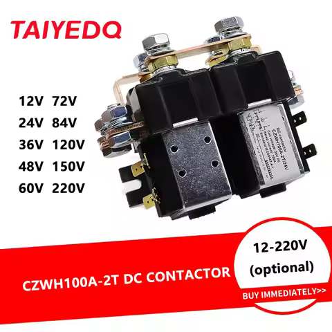 CZWH100A-2T DC Contactor 2NO+2NC Voltage 12V 24V 36V 48V 60V 72V 84V 120V 150V 220V for Electric for