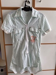 Cop. Copine 格紋短袖襯衫