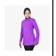 Baju Renang Minimalis Lengan Panjang Wanita Baju Sukan Serbaguna Tahan Lasak