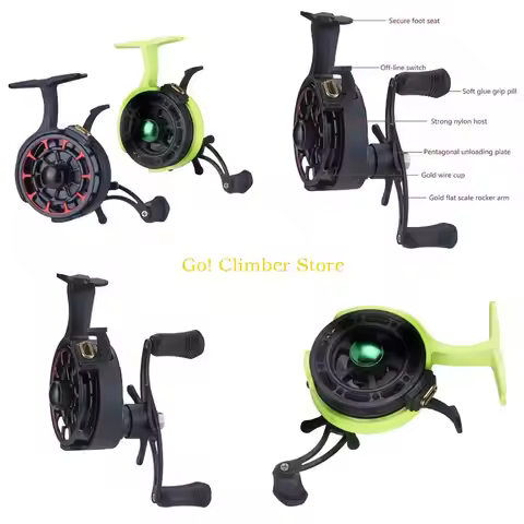 Q84C Spinning Ice Fishing Reels 4+1BB Fishing Fly Wheel Winter Fishing Raft Reels