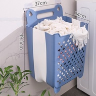 Giỏ Đựng Quần Áo Bẩn Dán Tường Gấp Gọn Living C Giỏ Đựng Đồ Dơ Kèm Miếng Dán Tường