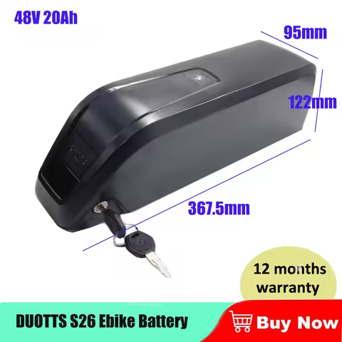 Electric Bike Battery 48V 15Ah 17.5Ah 20Ah 720Wh 960Wh Li-ion Battery for DUOTTS S26 C29 N26 Electri