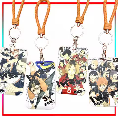 Haikyuu!! Card Sleeve Cartoon Hinata Shoyo Card Pack Student ID Card Holder Semi-Transparent Display