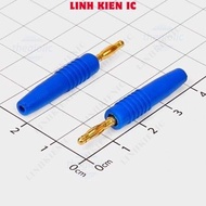 [5 Pieces]- Banana Head 2mm Male 37mm Blue Wire Connector Linhkien IC