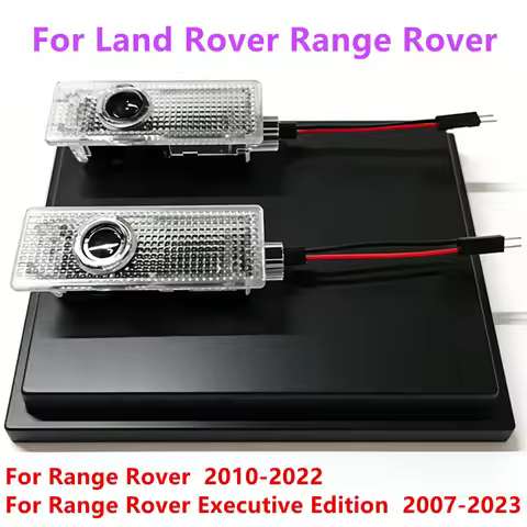2Pcs Car door decoration accessories projection welcome light For Land Rover Range Rover 3 4 L405 L5