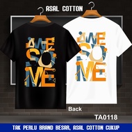 100% Premium Cotton Baju T Shirt Lelaki Oversize Plus Size Style Viral TA0118-We so me