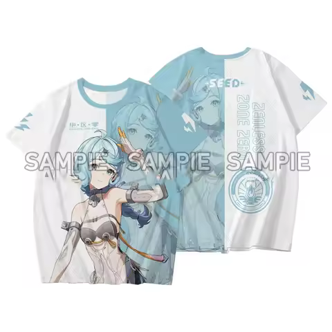 Game Zenless Zone Zero All Role Playing T-Shirt 2025 New 3D Seed Print Anime Tees Summer Men Women H