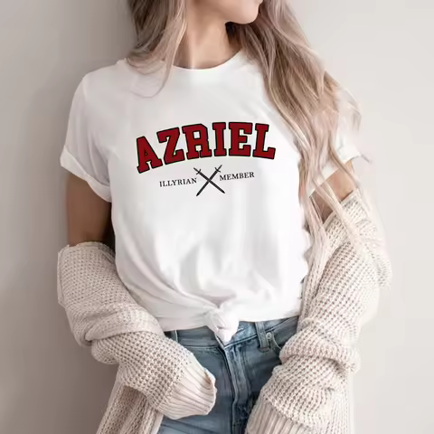 Azriel Shadowsinger ACOTAR T-Shirt Rhysand Tshirt Women Clothes Terrasen Tee Book Lover Apparel SJM