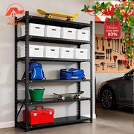 HM All Metal Rack Organizer Rak Besi Heavy duty 4/5/6 Layer Rack Adjustable Shelf Rack Shelves 铁架