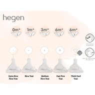 [ ORIGINAL 100% ] HEGEN Bottle Teat 2pcs ( Extra slow / Slow / Medium / Fast / Thick Feed )