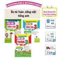 Book - Summer review Combo for Math, Vietnamese, English for grade 3 (For students from 3rd grade to