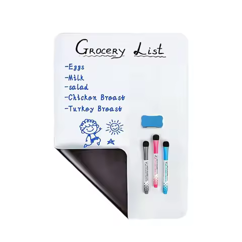 A3 A4 A5 Magnetic Dry Erase Board Refrigerator Magnet Marker WhiteBoard Sheet Kitchen Erasable Flexi