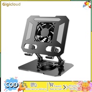 Laptop Stand With Cooling Fan Adjustable Laptop Riser Holder With 360° Swivel Base Foldable Laptop C