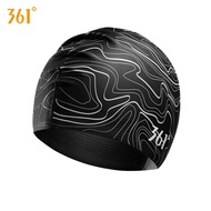361 Degrees Unisex Silicone Swim Cap, Professional Grade Swimming Hat for Training and Pool