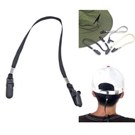 Mo* Hat Prevent Lost Clip Multiple Functional Hat Strap Luggage Hat Strap for Travel