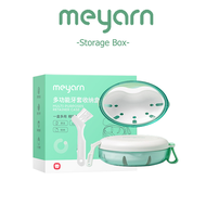 MEYARN Teeth Aligners Retainer Case with Brush Dentures Orthodontic Storage Box