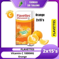 FLAVETTES Effervescent Vitamin C 1000MG Orange (2X15'S)